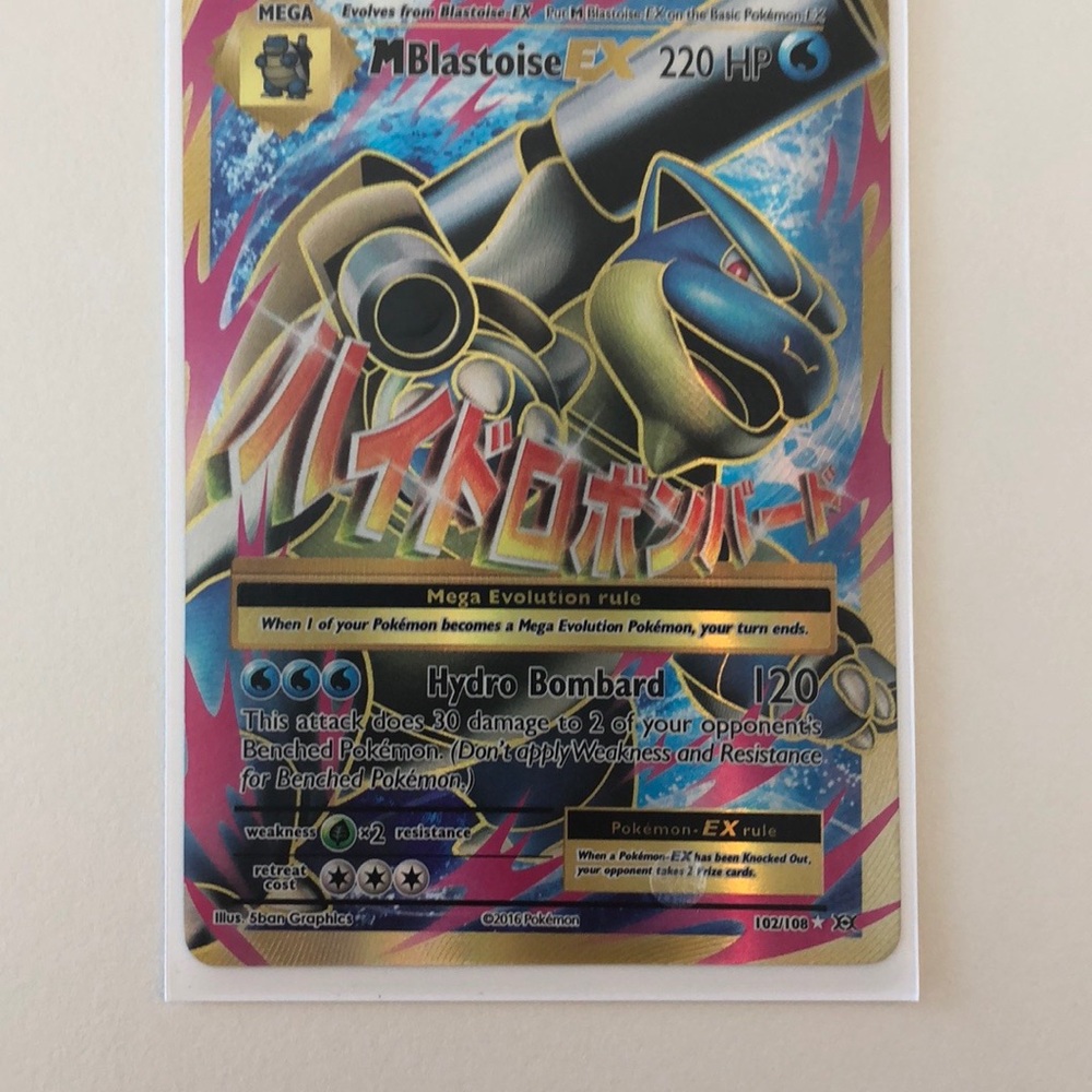 Pokémon card mega blastoise